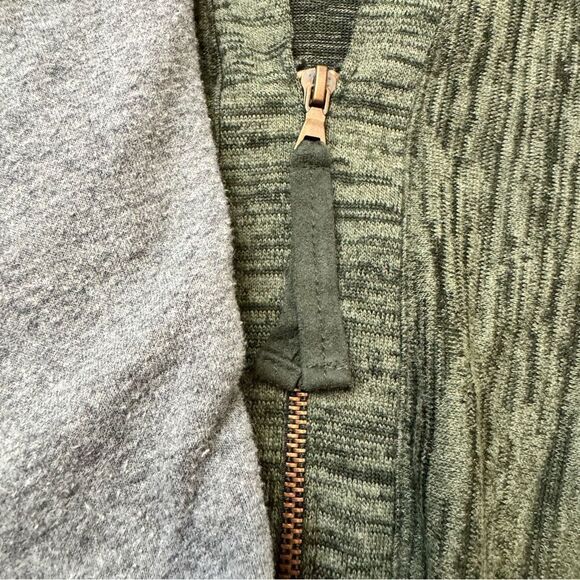 LOGO by Lori Goldstein Space Dyed Green Jacket S - Picture 5 of 5